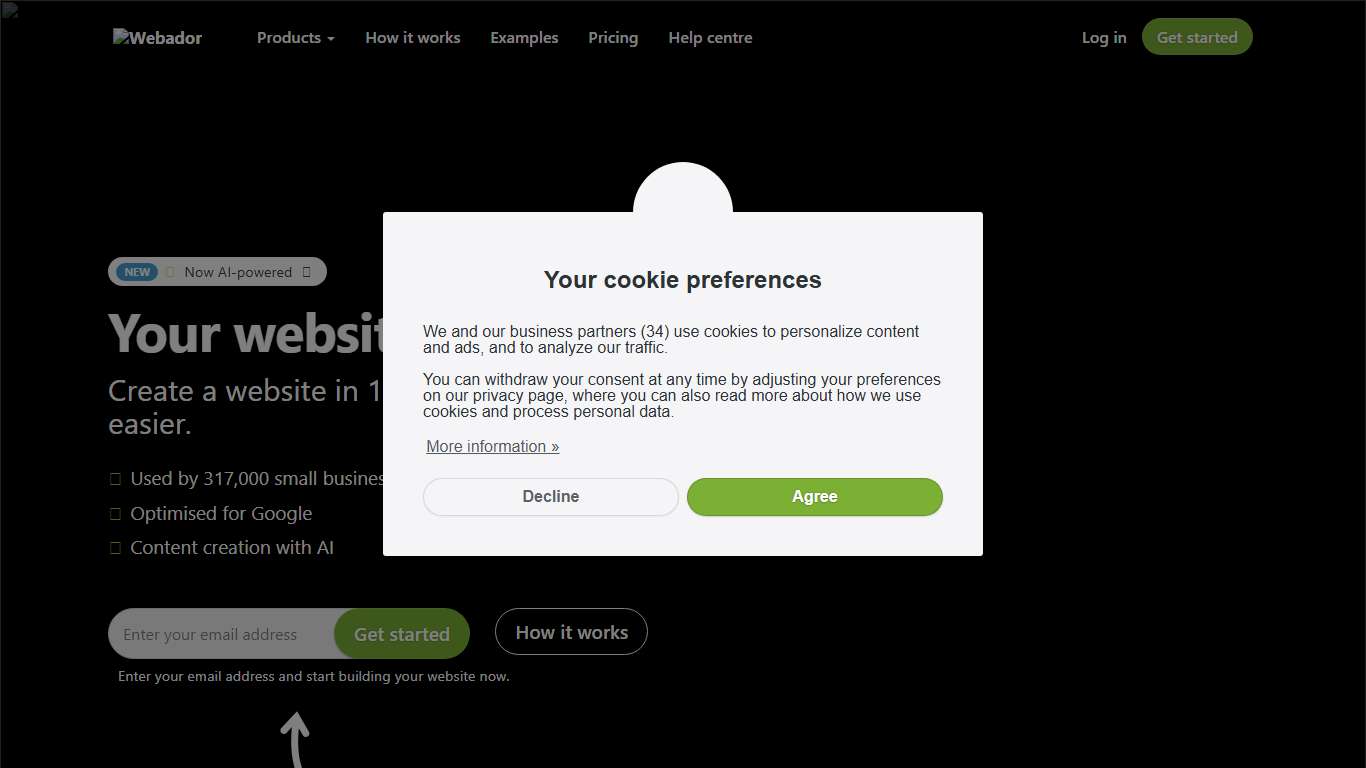 Create Your Own Website 2026 Free .CO.UK domain - Webador.co.uk - Webador